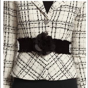 White House Black Market Velvet Belt